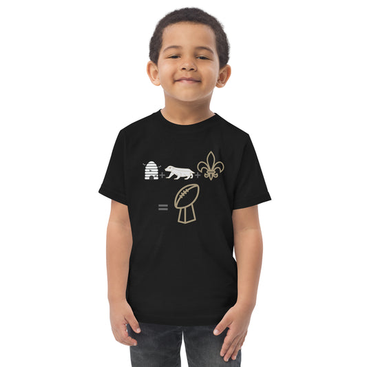 Toddler Honey + Badger + Flur De Lis = Champion T-Shirt