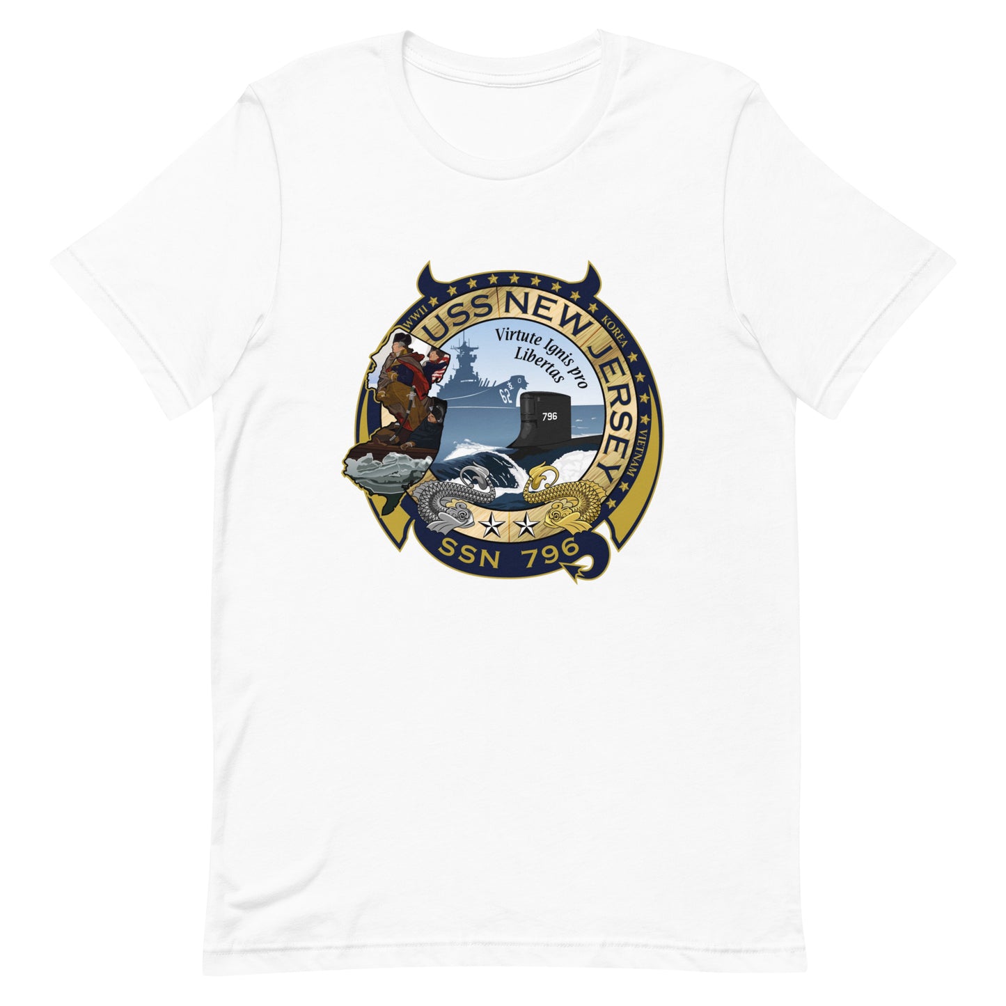 U.S.S. New Jersey NAVY Tribute Series T-Shirt