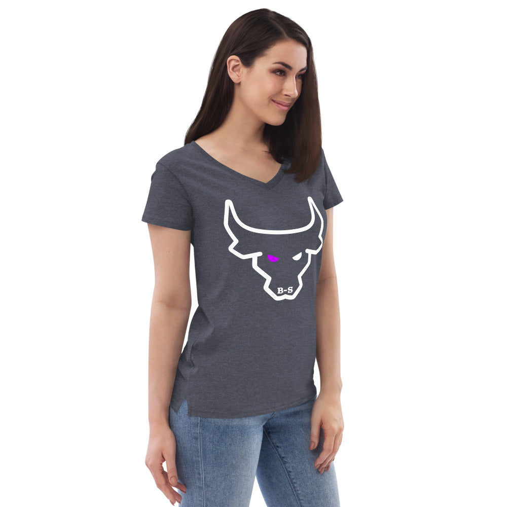 An Eco-Friendly V-neck T-shirt With Logo