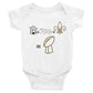 Honey+ Badger + Flur De Lis = Champion Infant Onesie