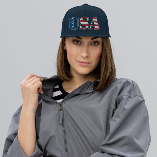 USA Snapback 4th of July Hat