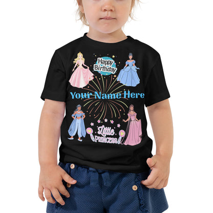 Personalized Little Princess Happy Birthday T-Shirt