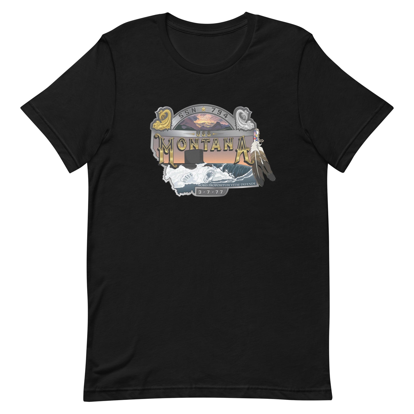 U.S.S. Montana NAVY Tribute Series T-Shirt