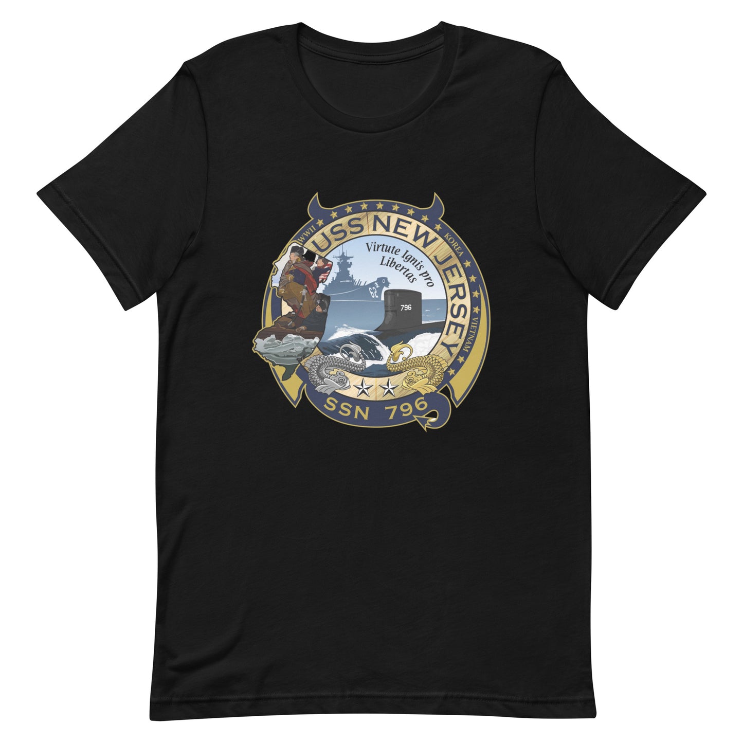 U.S.S. New Jersey NAVY Tribute Series T-Shirt