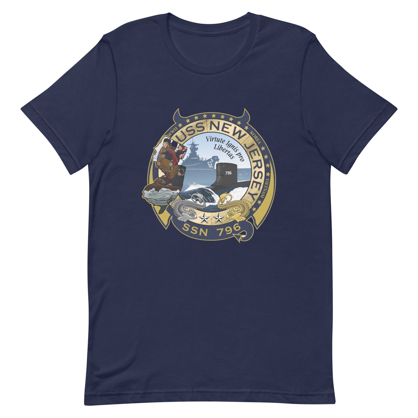 U.S.S. New Jersey NAVY Tribute Series T-Shirt