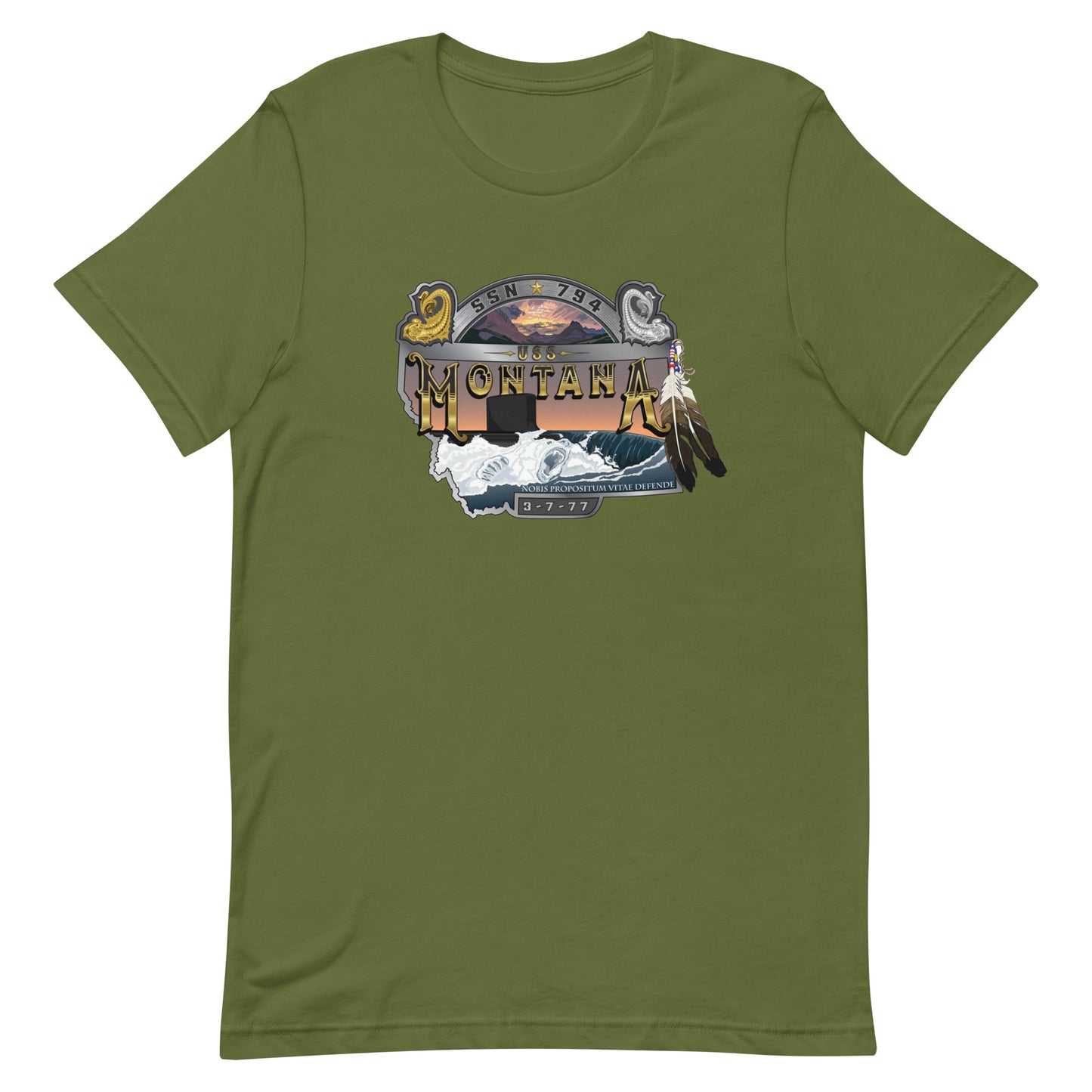 U.S.S. Montana NAVY Tribute Series T-Shirt