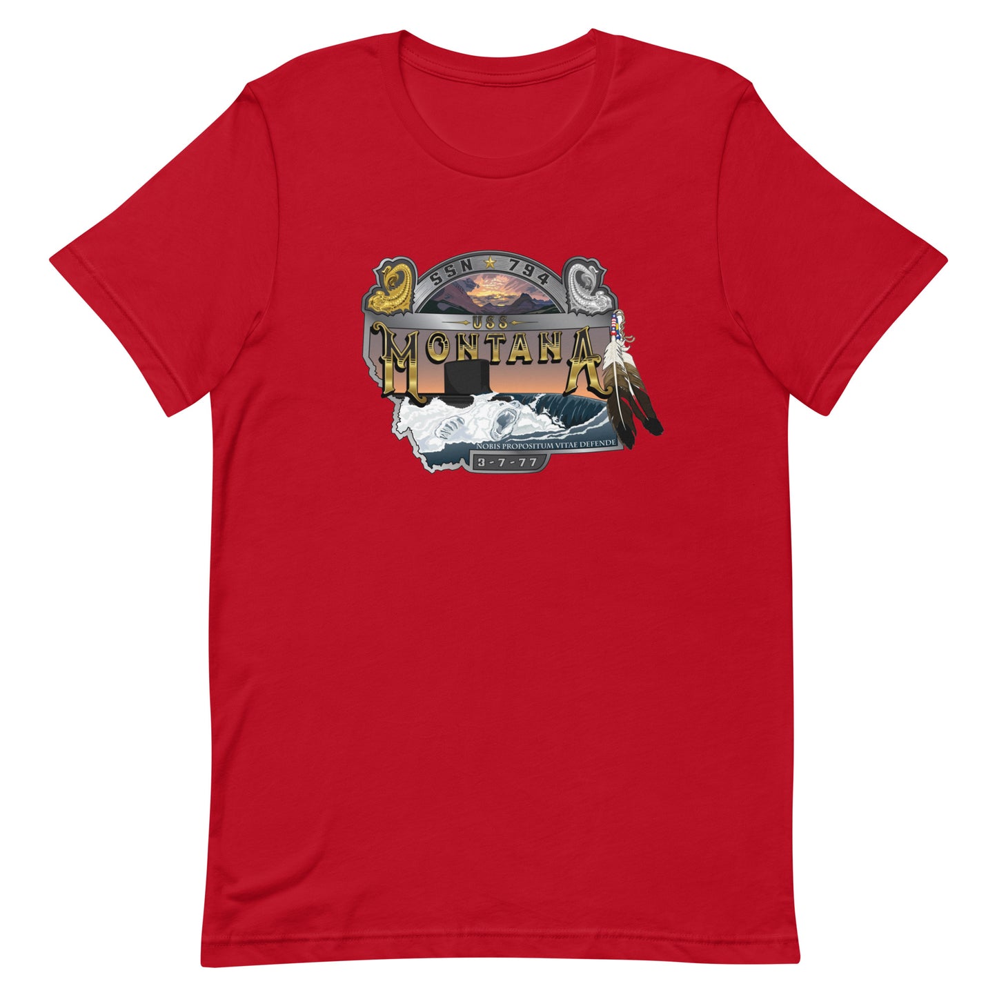 U.S.S. Montana NAVY Tribute Series T-Shirt