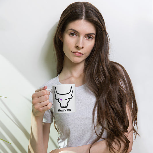 White Glossy Coffee Mug With Logo