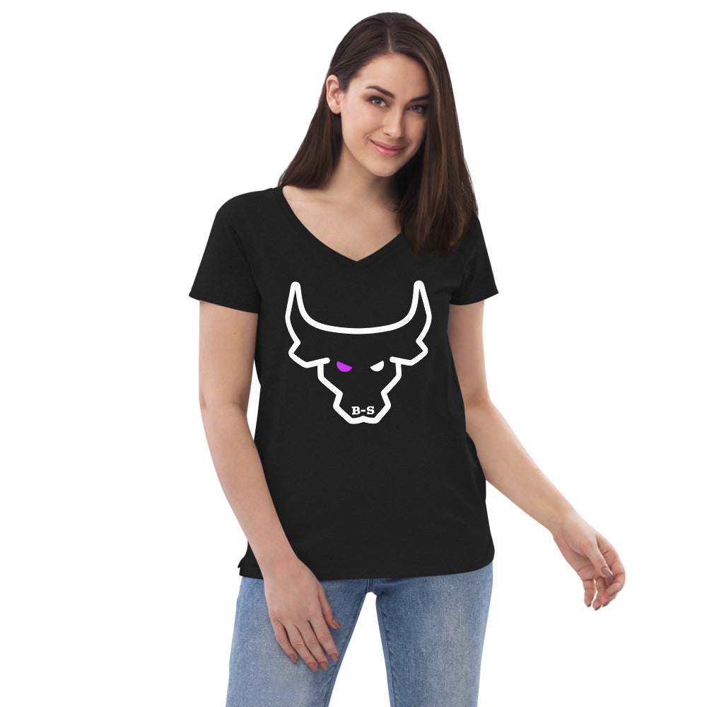 An Eco-Friendly V-neck T-shirt With Logo