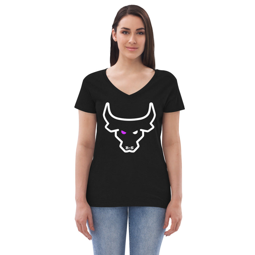An Eco-Friendly V-neck T-shirt With Logo