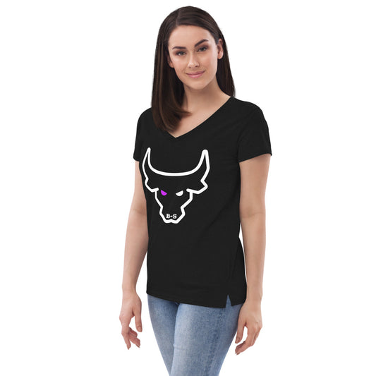 An Eco-Friendly V-neck T-shirt With Logo