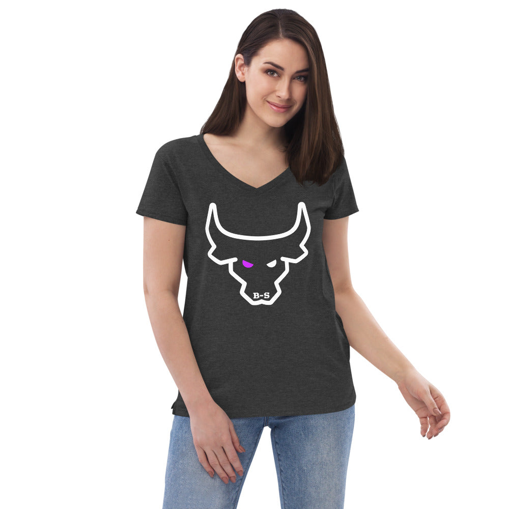 An Eco-Friendly V-neck T-shirt With Logo