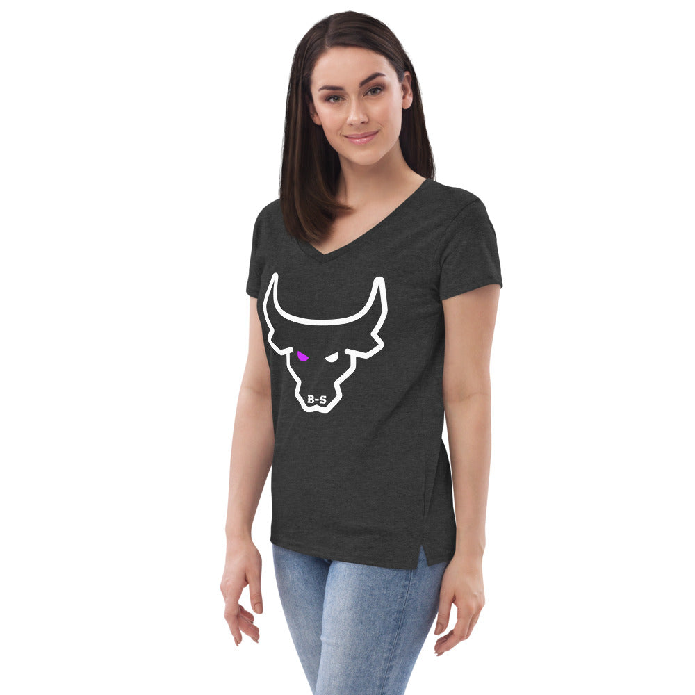 An Eco-Friendly V-neck T-shirt With Logo