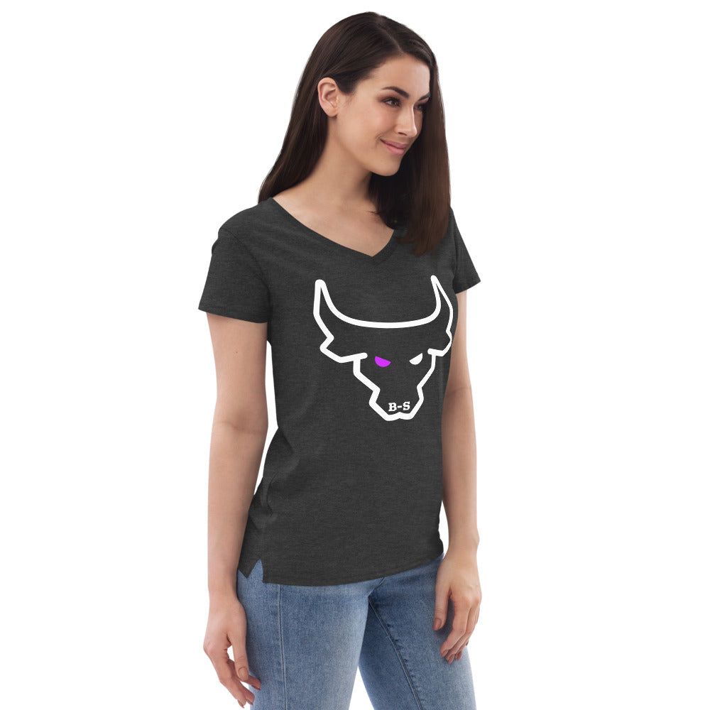 An Eco-Friendly V-neck T-shirt With Logo