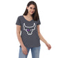 An Eco-Friendly V-neck T-shirt With Logo