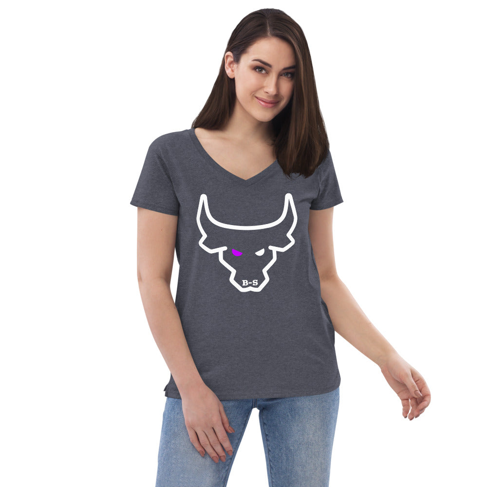 An Eco-Friendly V-neck T-shirt With Logo