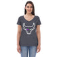 An Eco-Friendly V-neck T-shirt With Logo