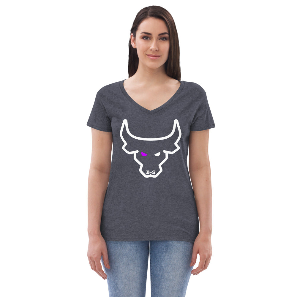 An Eco-Friendly V-neck T-shirt With Logo