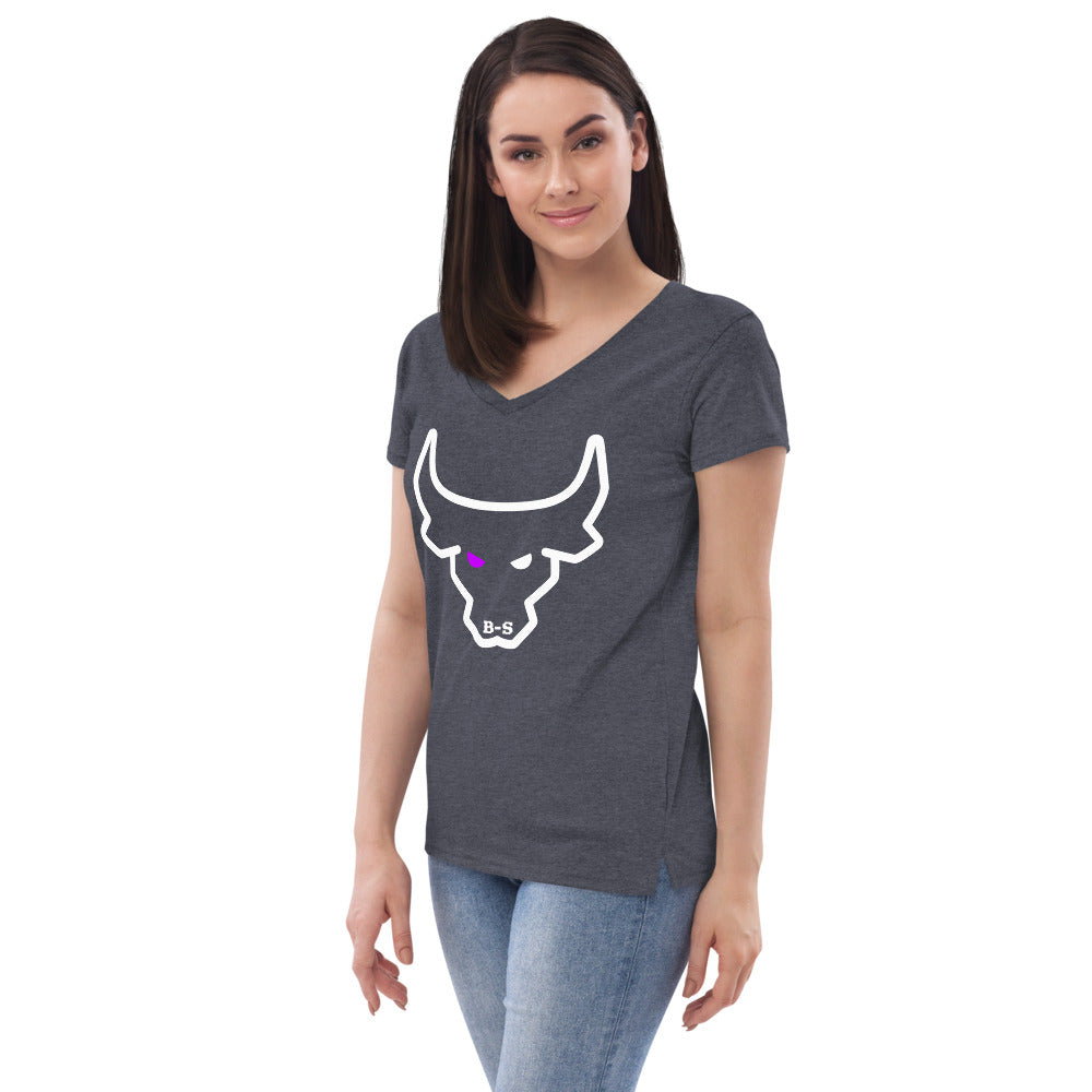 An Eco-Friendly V-neck T-shirt With Logo